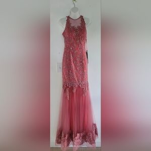COCKTAIL BRIDESMAIDS HOMECOMING LONG FORMAL DRESS FORMAL GOWN  sz S retail $499